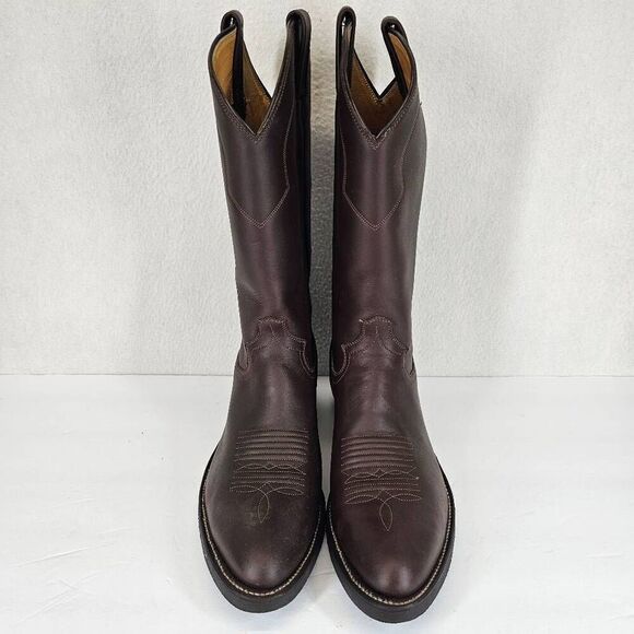 Panhandle Slim Men's Western Work Sole Boots Brown 8.5 New - Picture 5 of 10